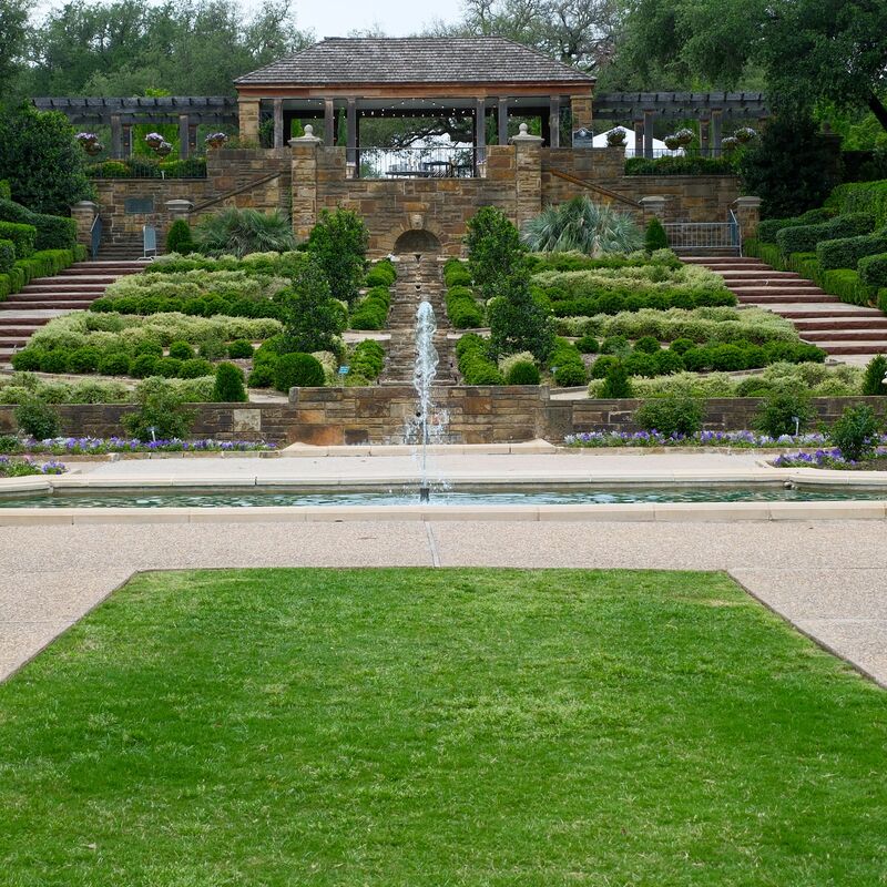 Manicured garden landscape design